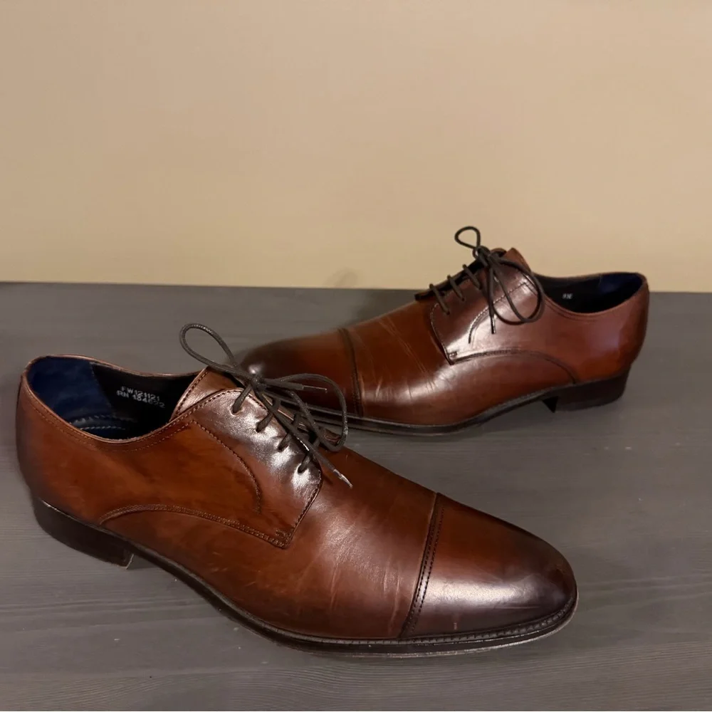 SuitSupply Men’s Italian Leather Lace Up Oxford Shoes